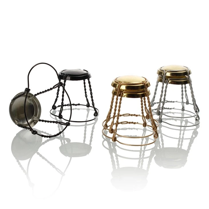 Custom Champagne Cork Wirehood Wire Cage