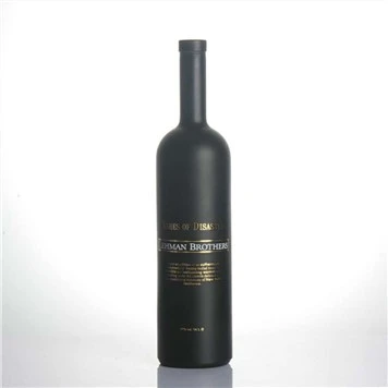 Botol Kaca Vodka Matte Hitam 750ml